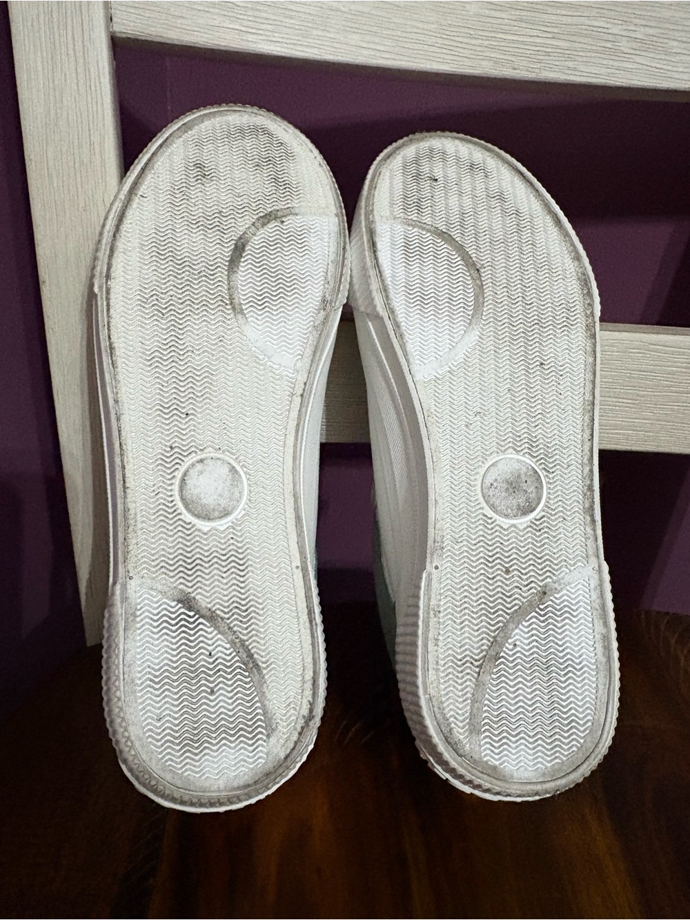 Rocket Dog White Sneakers with Sage and Tan Accents - Picture 8 of 8